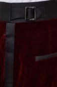 Штани BOSS чоловічі колір бордовий облягаюче