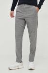 Штани BOSS чоловічі колір сірий фасон chinos (3606170)