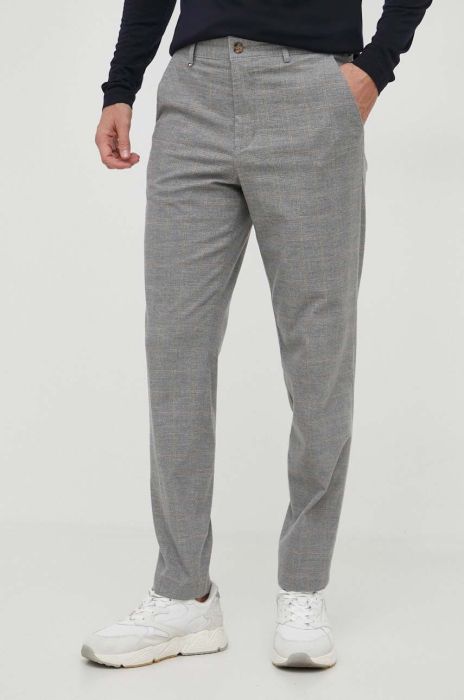 Штани BOSS чоловічі колір сірий фасон chinos (3606170)