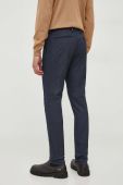 Штани BOSS чоловічі колір синій облягаюче (3655586)