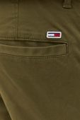 Штани Tommy Jeans чоловічі колір зелений фасон cargo