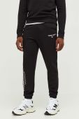 Бавовняні спортивні штани Tommy Jeans колір чорний з принтом (3421721)