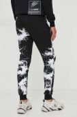 Спортивні штани PLEIN SPORT колір чорний з принтом