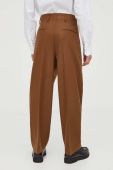 Вовняні штани Tiger Of Sweden колір коричневий пряме