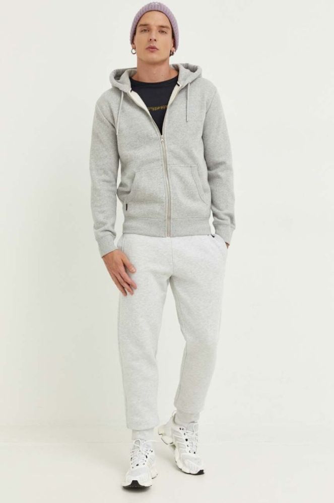 Спортивні штани Superdry колір сірий меланж (3451158) фото 2