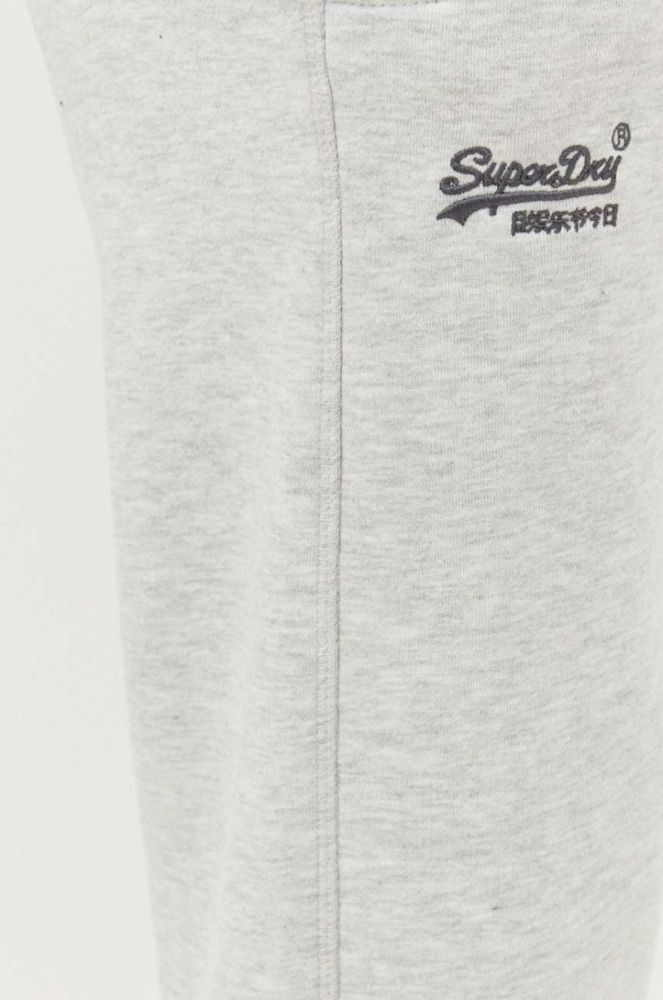 Спортивні штани Superdry колір сірий меланж (3451158) фото 4