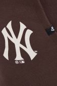 Спортивні штани 47brand MLB New York Yankees колір коричневий з принтом