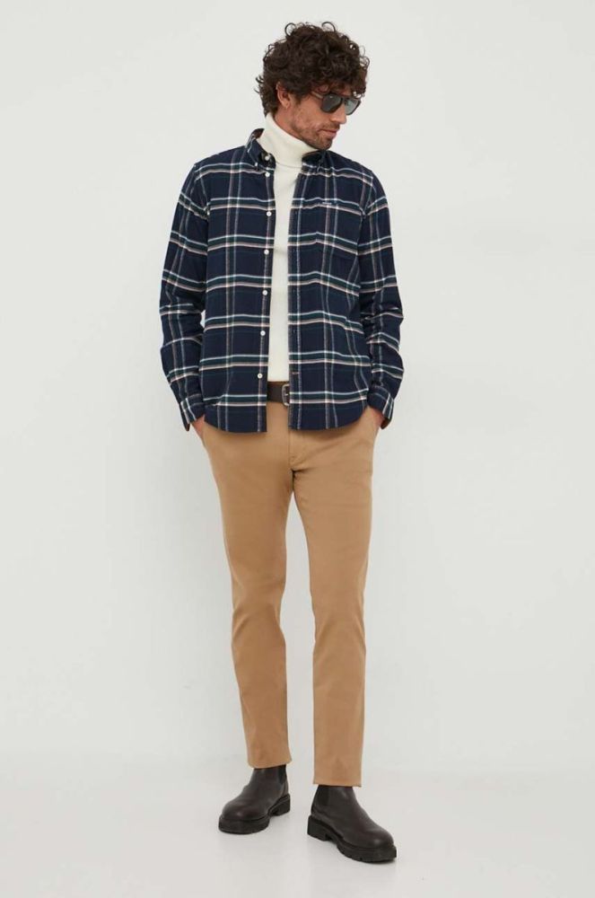 Штани Polo Ralph Lauren чоловічі колір бежевий облягаюче (3477913) фото 2