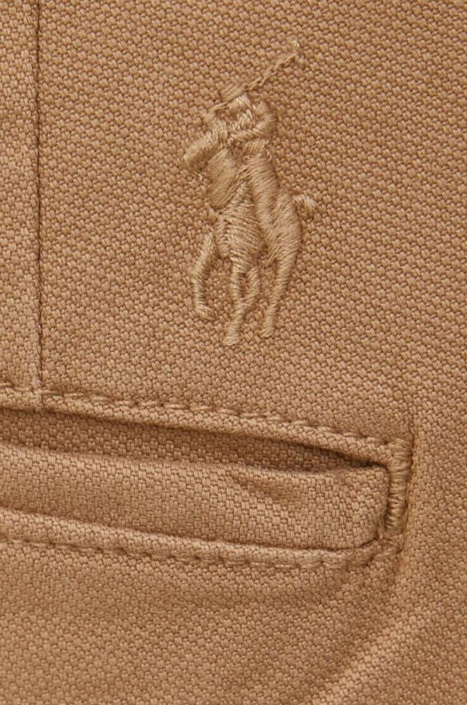 Штани Polo Ralph Lauren чоловічі колір бежевий облягаюче (3477913) фото 4