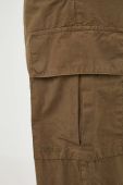 Бавовняні штани Barbour колір зелений фасон cargo