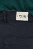 Бавовняні штани Barbour колір синій фасон chinos