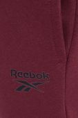 Спортивні штани Reebok колір бордовий однотонні (3555147)