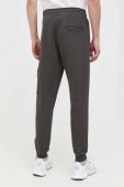 Бавовняні спортивні штани HUGO колір сірий однотонні (3508174)