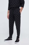 Штани лаунж HUGO колір чорний візерунок