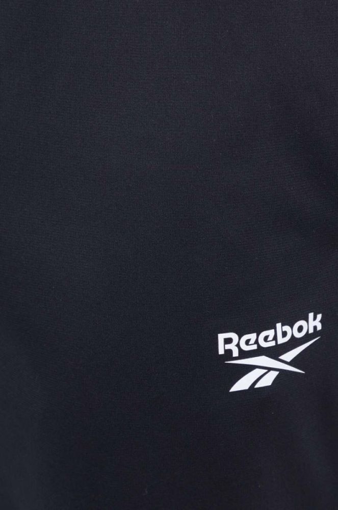 Спортивні штани Reebok колір чорний однотонні (3558538) фото 4