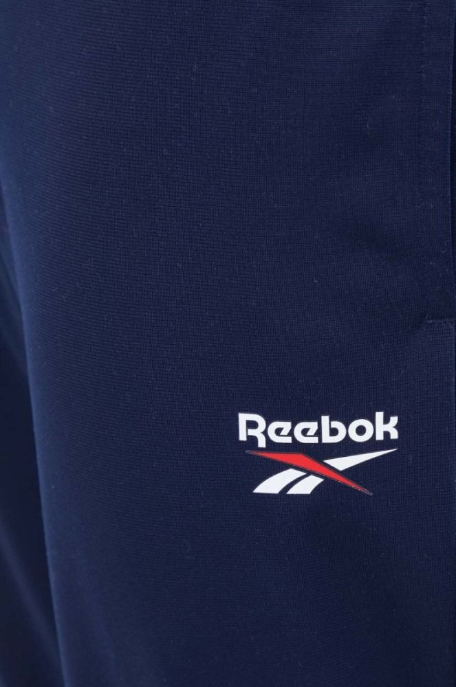 Спортивні штани Reebok колір синій однотонні (3555181) фото 4