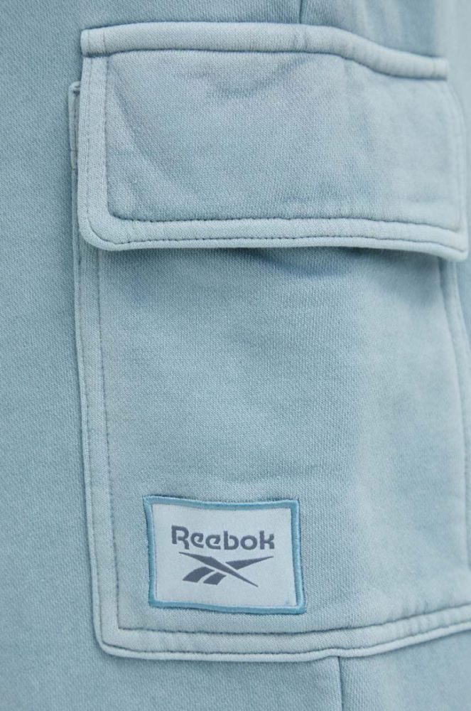 Спортивні штани Reebok Classic з аплікацією колір блакитний фото 4