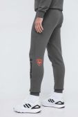Бавовняні спортивні штани Rossignol HERO колір сірий з принтом