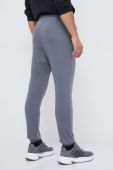 Спортивні штани Reebok колір сірий однотонні