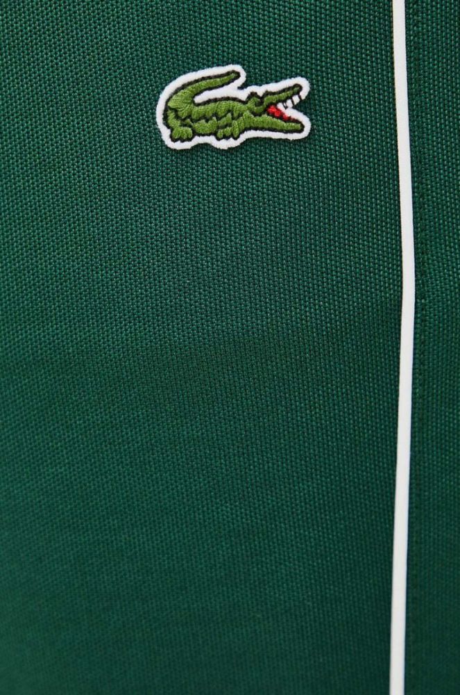 Спортивні штани Lacoste колір зелений однотонні (3626028) фото 4