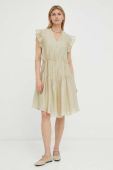 Сукня Bruuns Bazaar Zaria Camma колір бежевий mini розкльошена