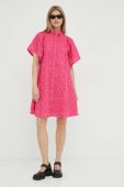 Сукня Bruuns Bazaar Nemophila Philly колір рожевий mini розкльошена