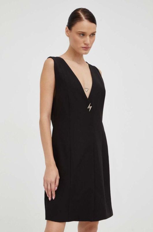 Сукня Bruuns Bazaar колір чорний mini oversize фото 2