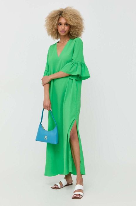 Сукня Notes du Nord Carrie колір зелений maxi oversize