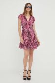 Сукня Guess колір фіолетовий mini розкльошена (3451192)