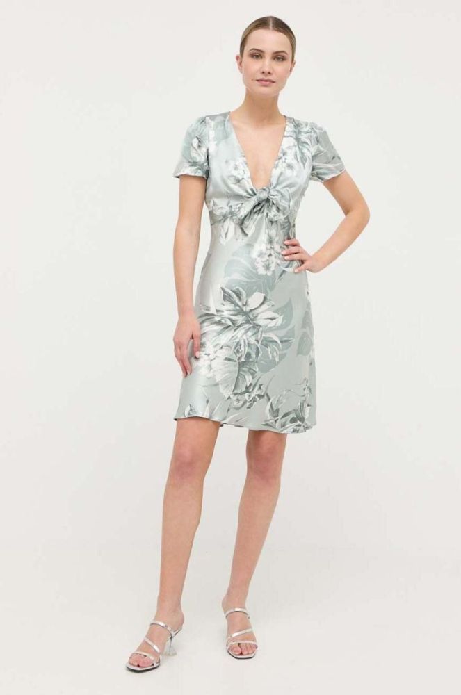 Сукня Guess колір зелений mini розкльошена (3333001) фото 2