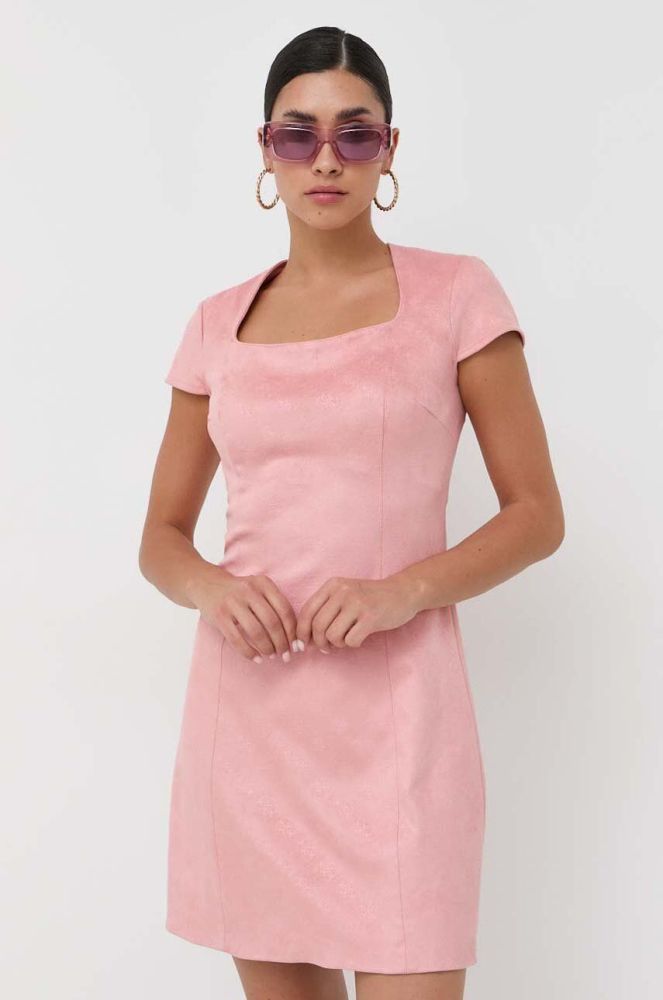 Сукня Guess колір рожевий mini пряма (3471367)