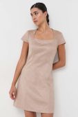 Сукня Guess колір бежевий mini пряма (3471362)