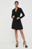Сукня Guess колір чорний mini розкльошена (3416340)