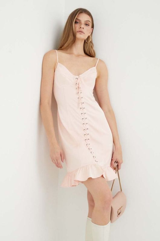 Сукня Guess колір рожевий mini пряма (3451241)