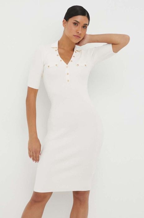 Сукня Guess колір бежевий mini облягаюча (3410178)