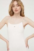 Сукня Tommy Jeans колір бежевий mini облягаюча (3276726)