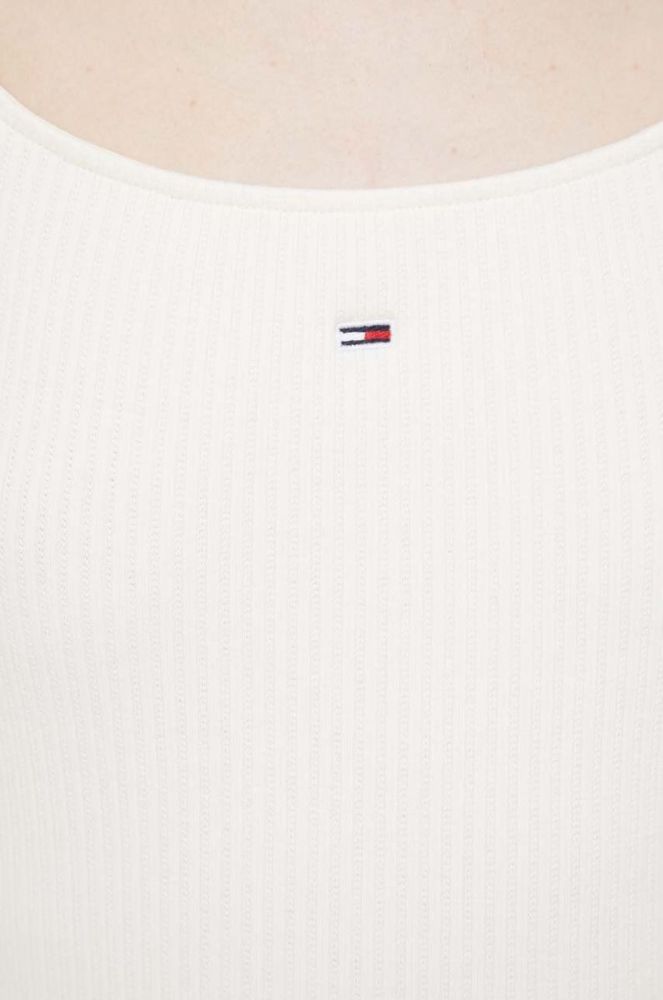 Сукня Tommy Jeans колір бежевий mini облягаюча (3276726) фото 5
