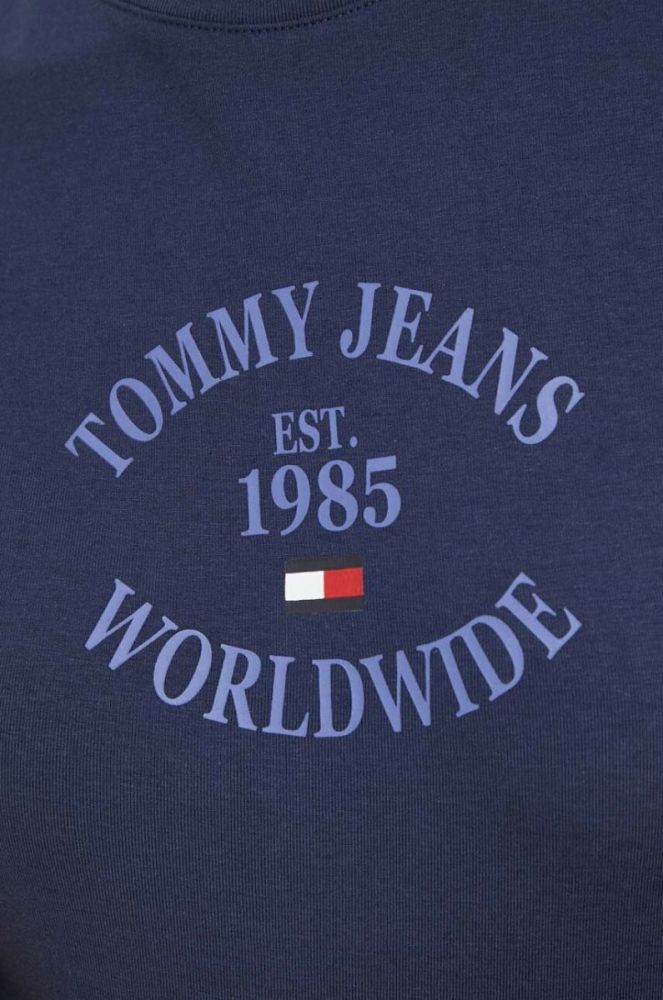 Сукня Tommy Jeans колір синій mini облягаюча (3366571) фото 5