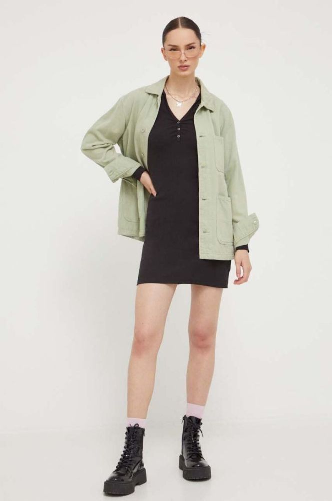 Сукня Tommy Jeans колір чорний mini облягаюча (3471372) фото 2