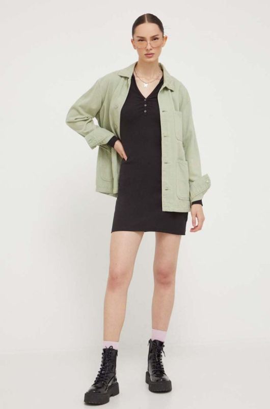 Сукня Tommy Jeans колір чорний mini облягаюча (3471372) фото 2