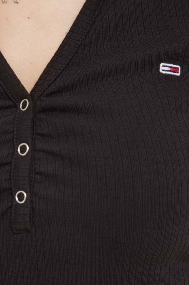 Сукня Tommy Jeans колір чорний mini облягаюча (3471372) фото 5