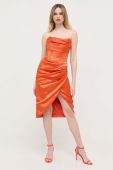 Сукня Bardot колір помаранчевий midi пряма (3322385)