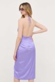 Сукня Bardot колір фіолетовий midi облягаюча (3319896)