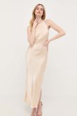 Сукня Bardot колір бежевий maxi пряма