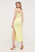 Сукня Bardot колір жовтий midi пряма (3322403)