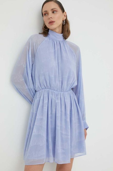 Сукня Samsoe Samsoe колір фіолетовий mini розкльошена (3278476)