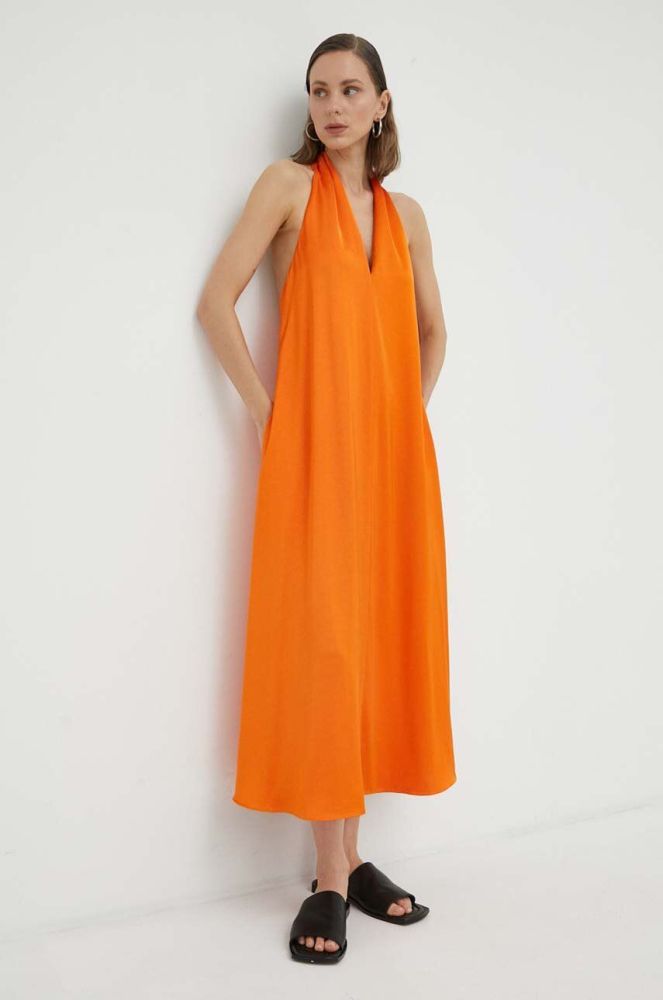 Сукня Samsoe Samsoe колір помаранчевий mini розкльошена (3278491)