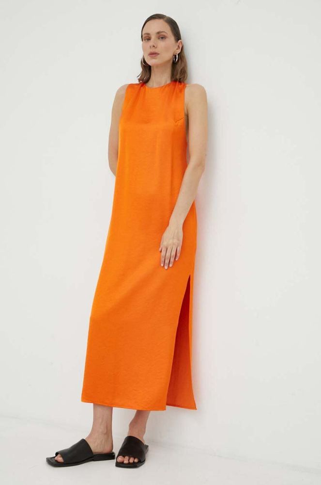 Сукня Samsoe Samsoe колір помаранчевий maxi пряма (3278500)