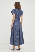 Сукня Samsoe Samsoe колір синій maxi розкльошена (3379727)