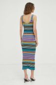 Бавовняна сукня PS Paul Smith maxi облягаюча колір барвистий